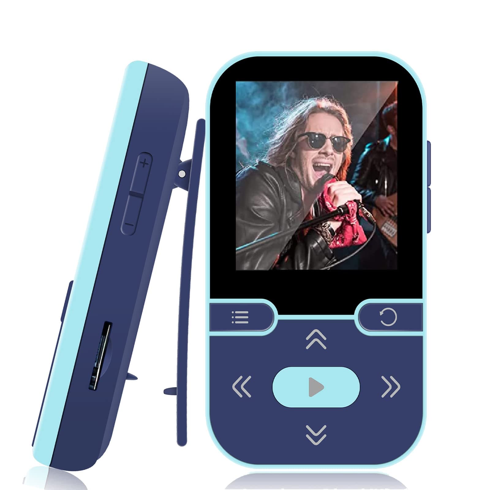 MP3 Player with Bluetooth 5.0, 32GB Clip MP3 Player Lossless Sound Walkman Bluetooth mp3 Player with FM Radio Voice Recorder Super Light Perfect for Sport Running Wearable Small Music Player