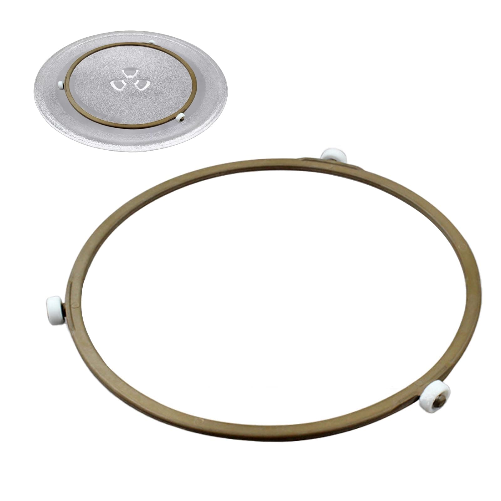 7.45 Inch Microwave Turntable Ring Microwave Roller Ring, Glass Plate Tray Support Holder, Replacement Inner Ring - for Microwave Oven Glass Turntable Plate, Roller Height 14 mm