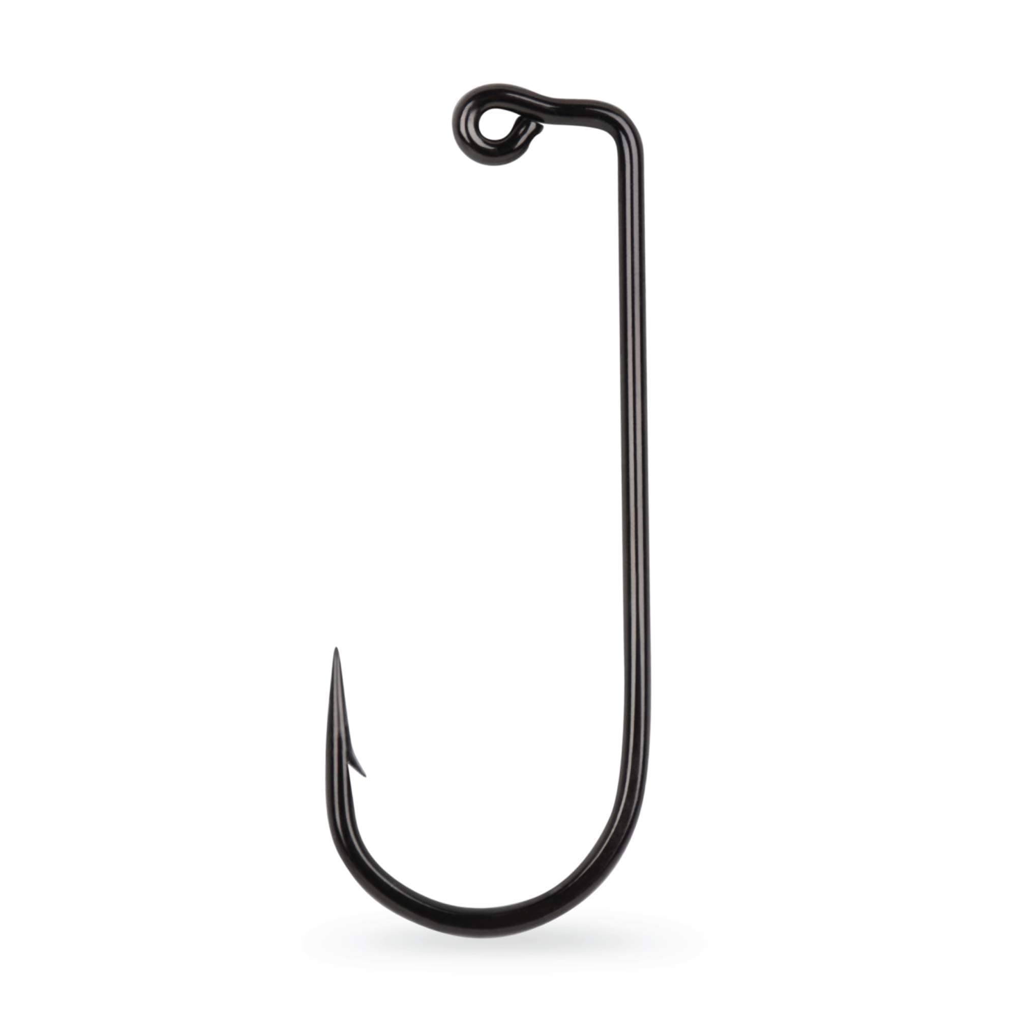 Mustad UltraPoint Jig Hook with 90-Degree Round Bend (Pack of 100), Black Nickel, 4/0