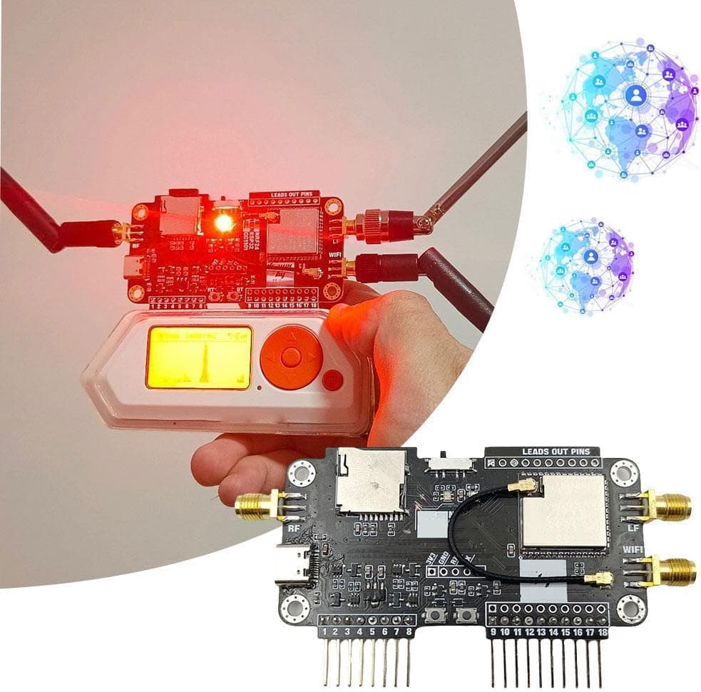 for Flipper Zero Modification Module,2.4G Module Expansion Board Support NEF Sniffer/Mousejacker, CC1101 Module,Module Accessories WiFi Multiboard