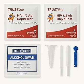 Trustline HIV1 & HIV2 Rapid Home Self Test Kit. (Pack Of 2)
