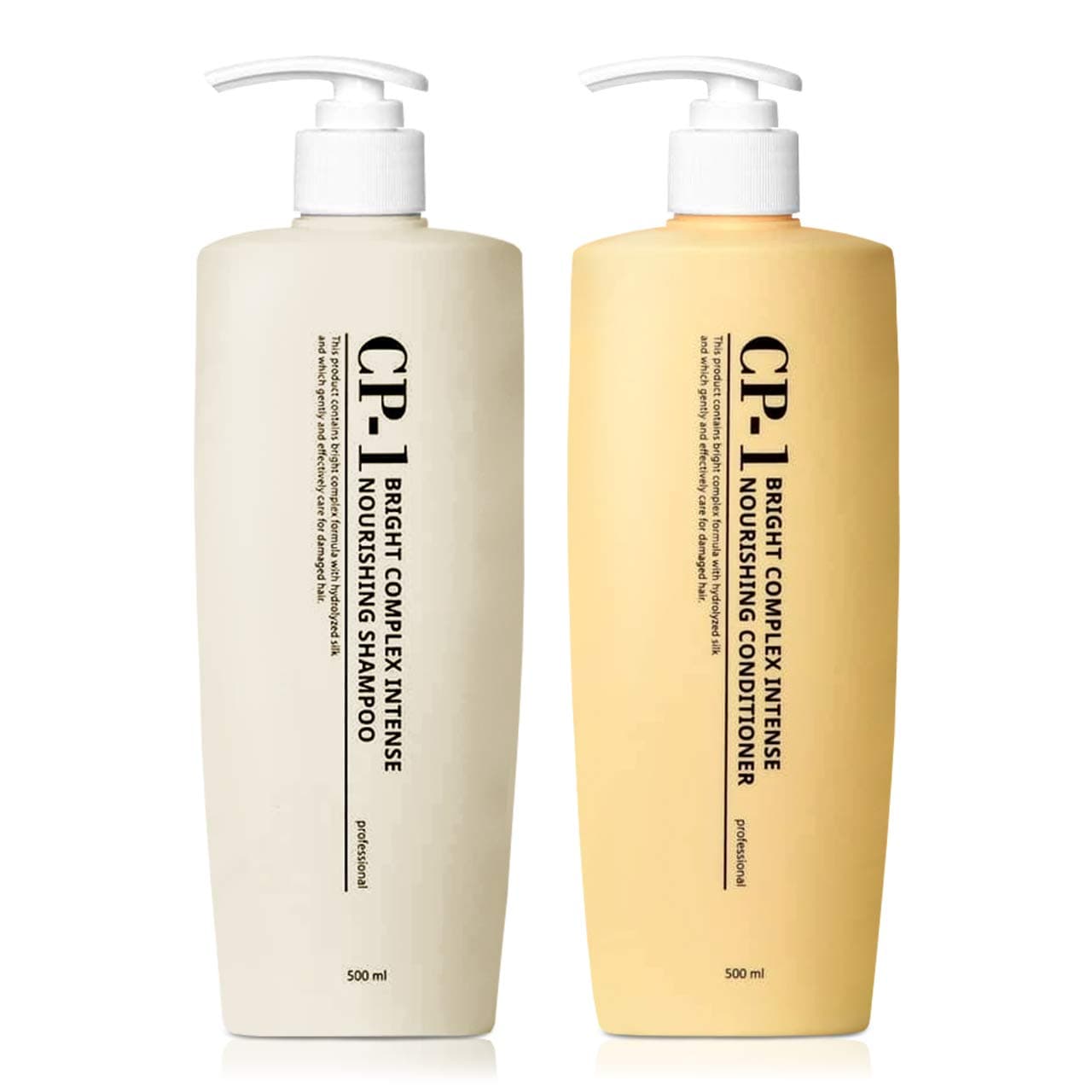 CP-1 Protein Shampoo & Conditioner Set Set | Low Molecular Protein, Amino Acid, Korean Salon Exclusive, Weak Acid, Collagen | 16.9 fl oz (500 ml) + 16.9 fl oz (500 ml)