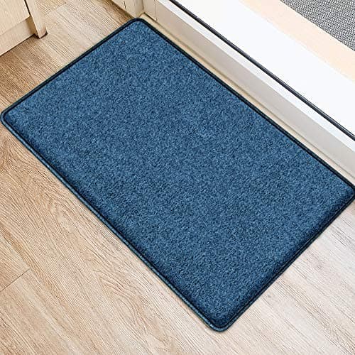 Indoor Soft Floor Mat 34”x20” Thick Plush Machine Washable Shaggy Rug Inside TPR Backing Non Slip Carpet Absorbent Moisture Mats for Home Decor Kitchen Bedroom Bathroom Standing Desks