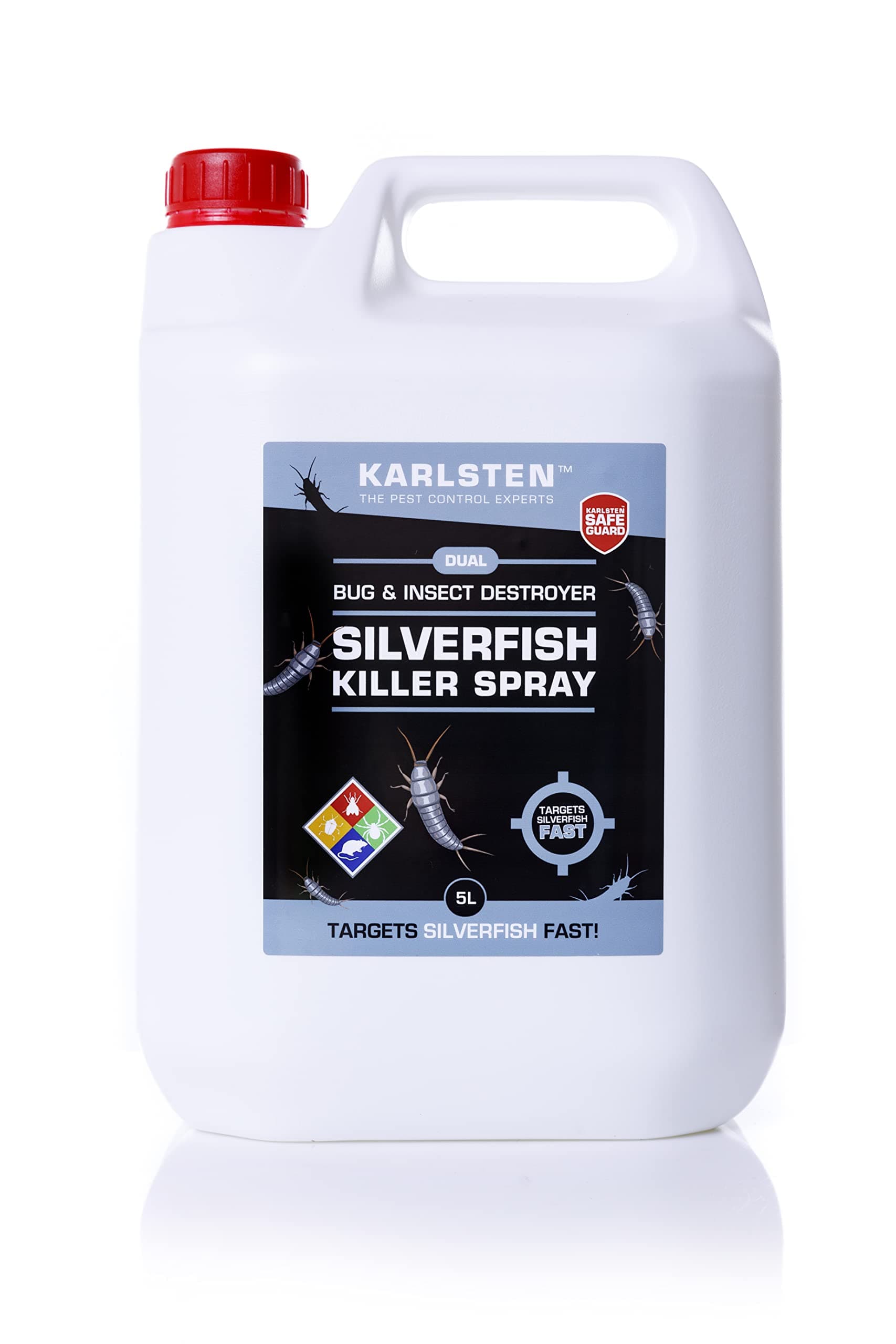 Karlsten Silverfish Killer Fast Effective Quality Silverfish Killer 5 Litre N...