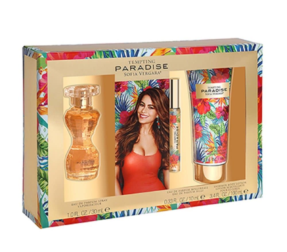 SOFIA VERGARA TEMPTING PARADISE (W) EDP 30ML+ 10ML ROLL-ON +100ML SHIMMER BL SET