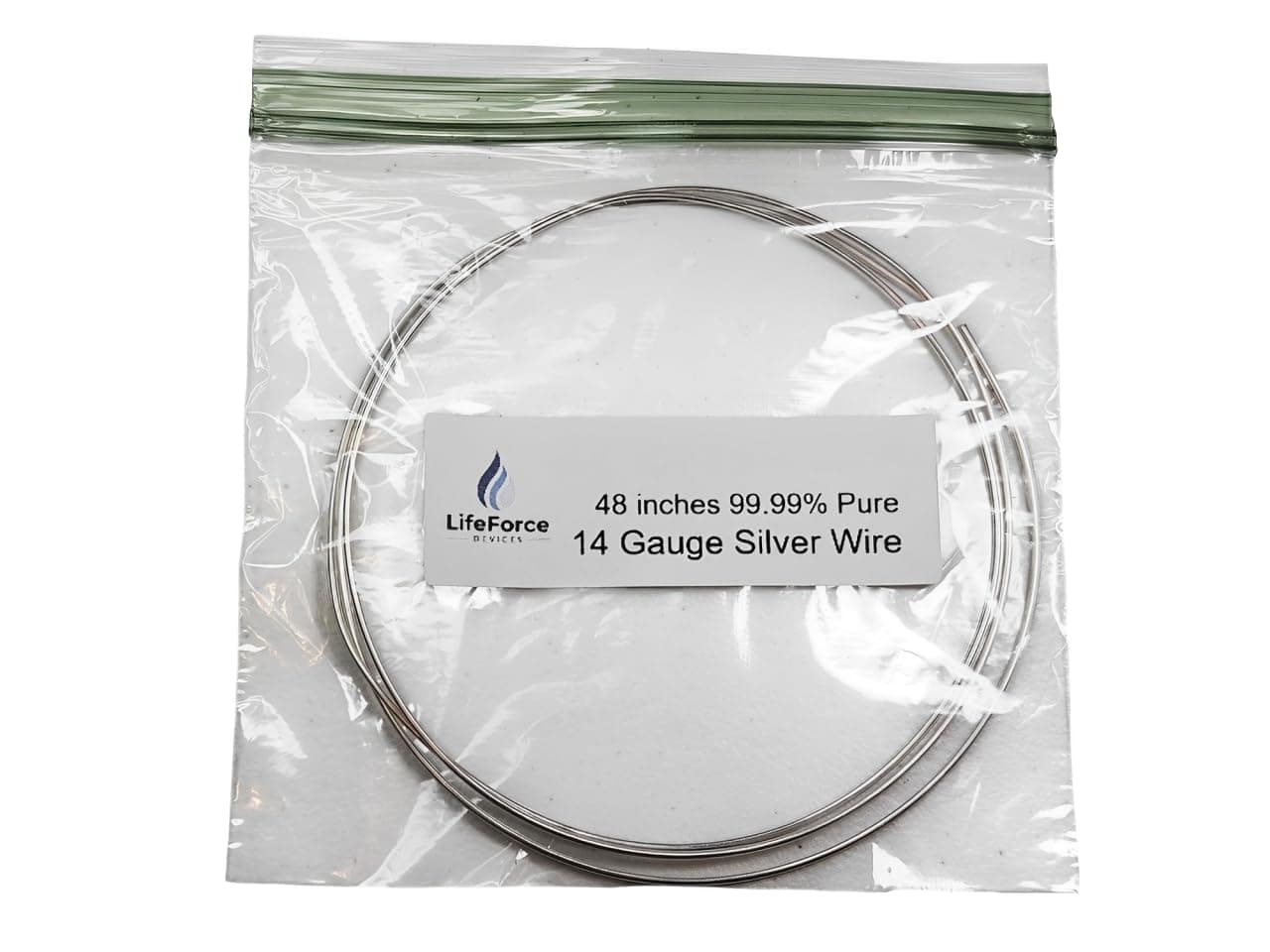 Pure Silver Generator Wires – 9999 Silver Electrodes – Pre-Cut 48-Inch 14 Gauge Wires – Fits LifeForce Generators