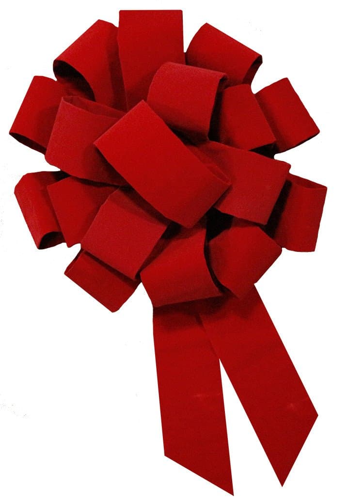 Car Bows - 43" Red Velvet Bow