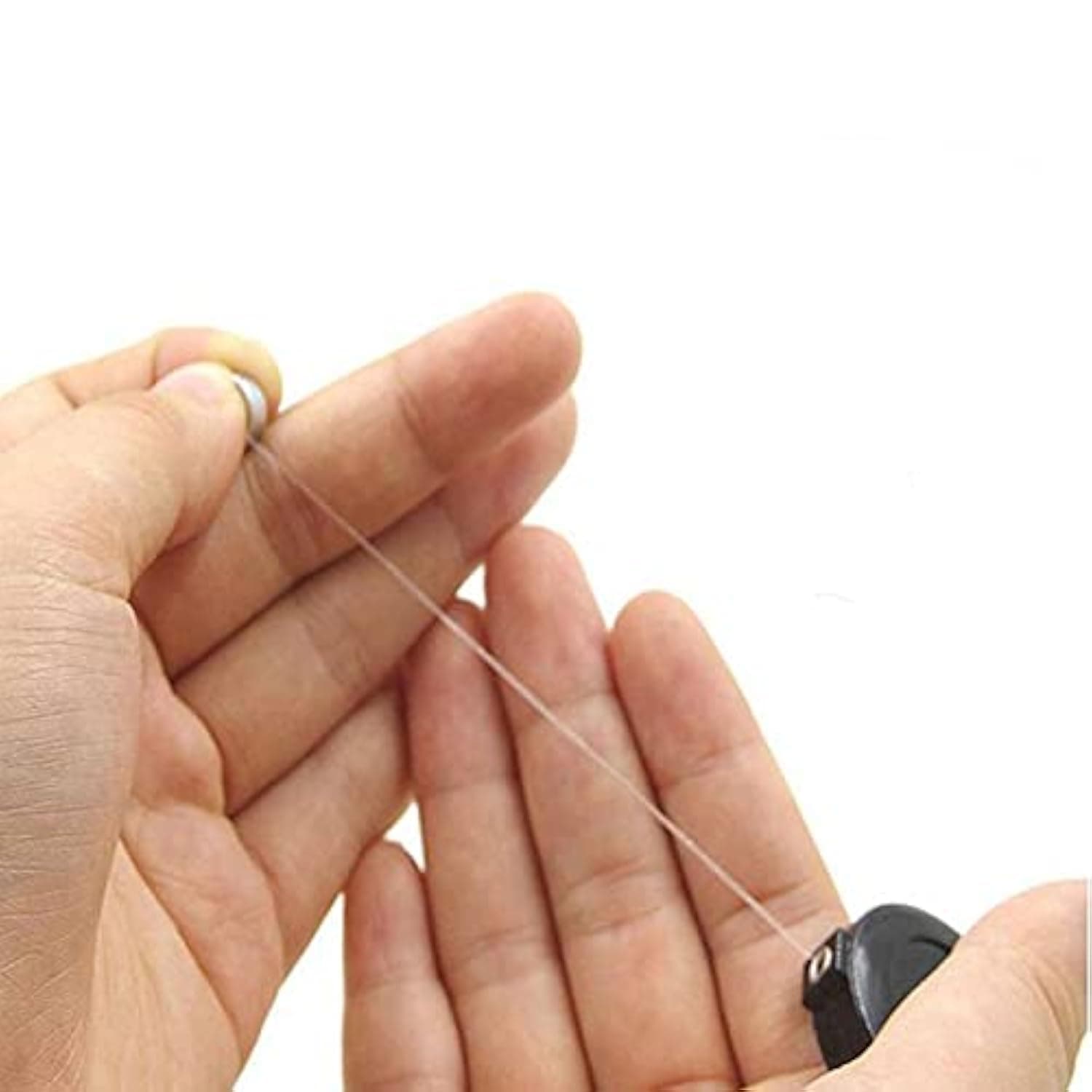 2 Pcs Coins Disappear Device Tool Transparent Thread Magic Tricks for Magicians Disappearing Magic Close up Stage Street Magic Accessory Gimmick Props Illusion