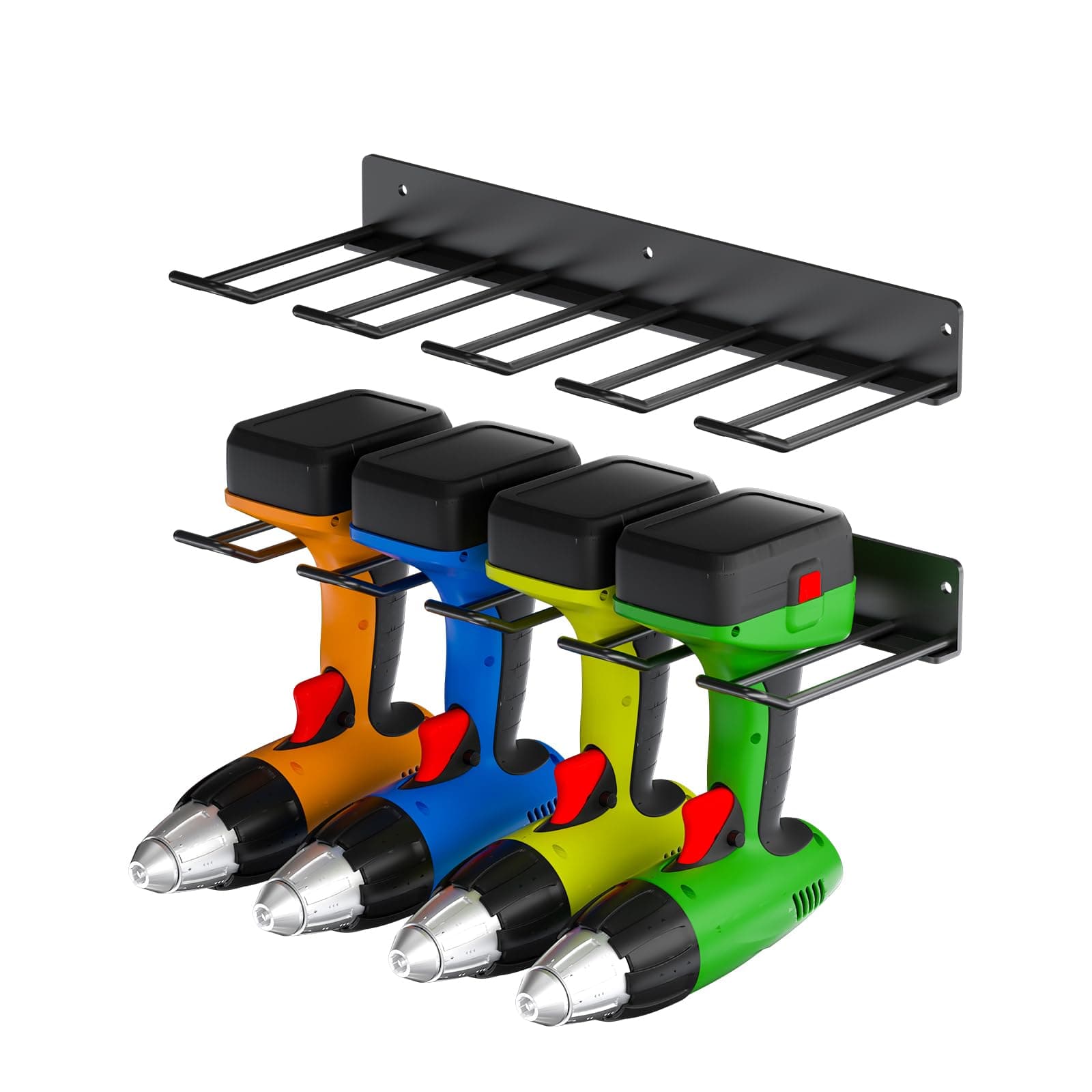 Alitamei Power Tool Organizer 2 PCS Power Drill Organizer Wall Mounted Power Tool Storage Rack for Workshop, Garage Organizer