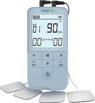 Med-Fit Digital (EM6300A) EMS Electronic Sports Muscle Stimulator and Muscle Toning Machine also includes 12 pain relief programmes