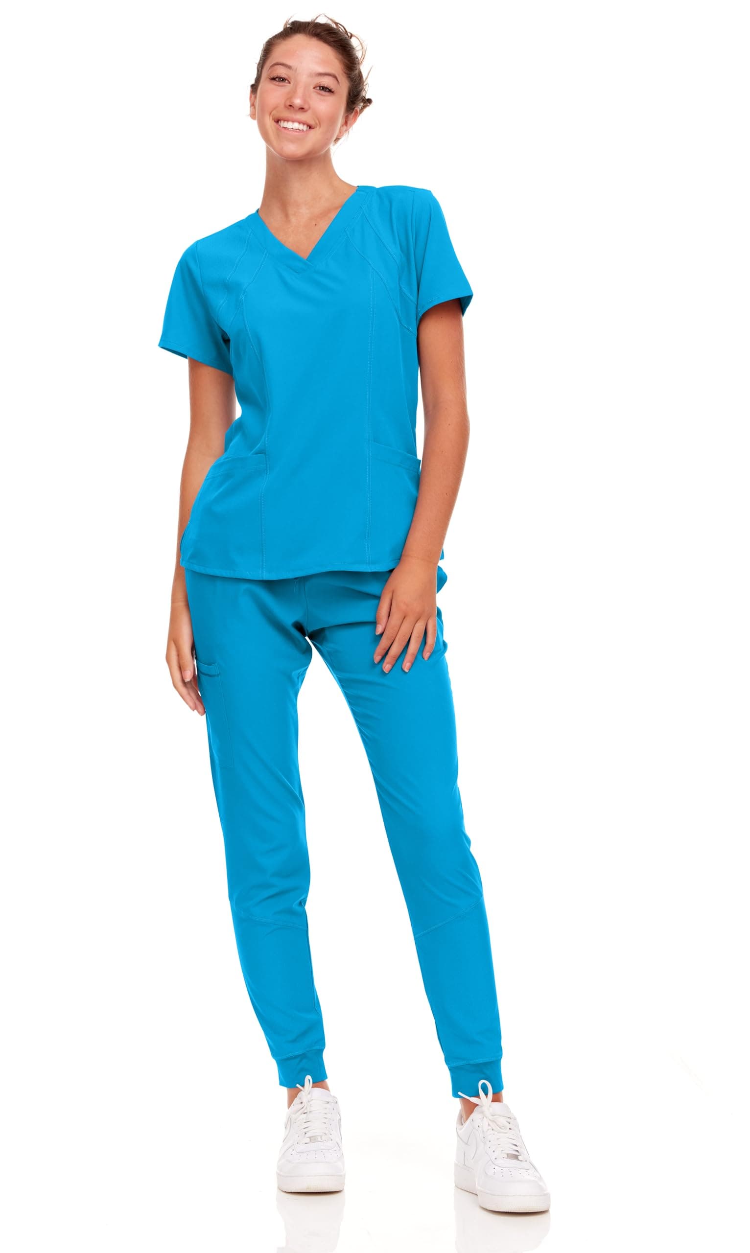 natural uniformsWomens Cool Stretch Jogger Scrub Set