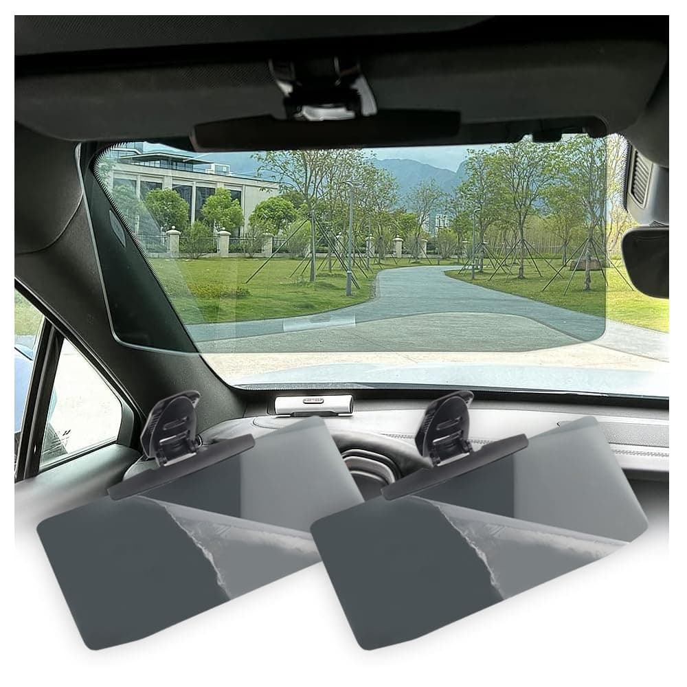 2Pcs HD Visor Sunshade Extender for Car,72.5% Strong-Light Blocking Rate - Anti-Glare Car Visor Protect from Sun Glare, Snow Blindness and UV Rays (2Pcs)