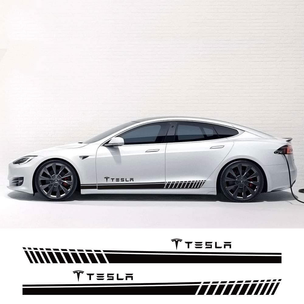 ADDG Car side stripe side decal sticker, For Tesla Model 3 Tesla S Tesla X P100D