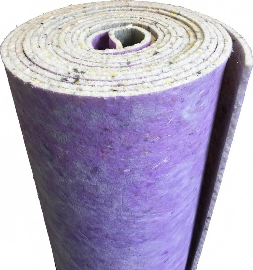 12mm Thick PU Carpet Underlay - 15 Square Meter Rolls - UK Manufactured Quality Feel - Hard Wearing