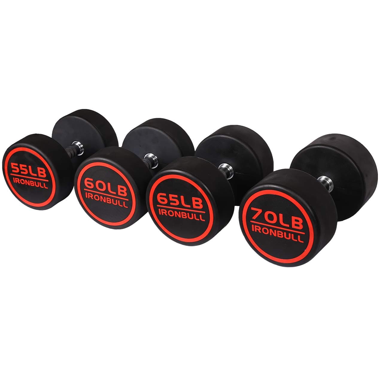 IR3103 Rubber Dumbbell 5-50 lbs Set