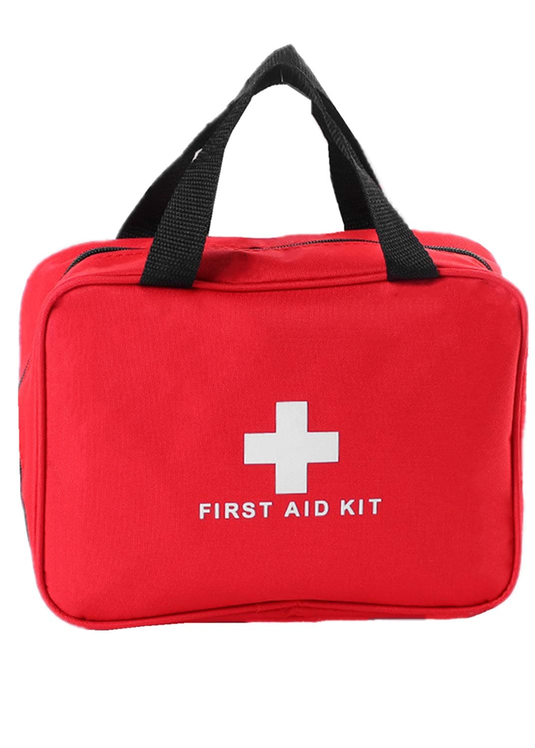 First Aid Bag First Aid Kit Empty Medical Storage Bag Red Trauma Bag for Emergency First Aid Kits Car Workshop Cycling Outdoors (Red 1PC)