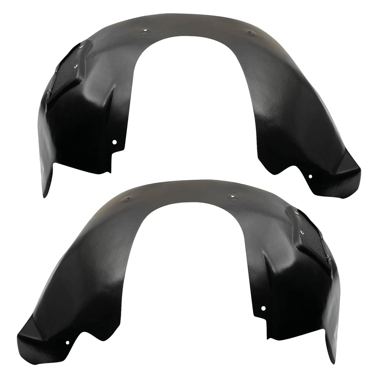 TRQ Front Driver and Passenger Side Inner Fender Liner Set Compatible with 2010-13 Chevrolet Camaro LS LT