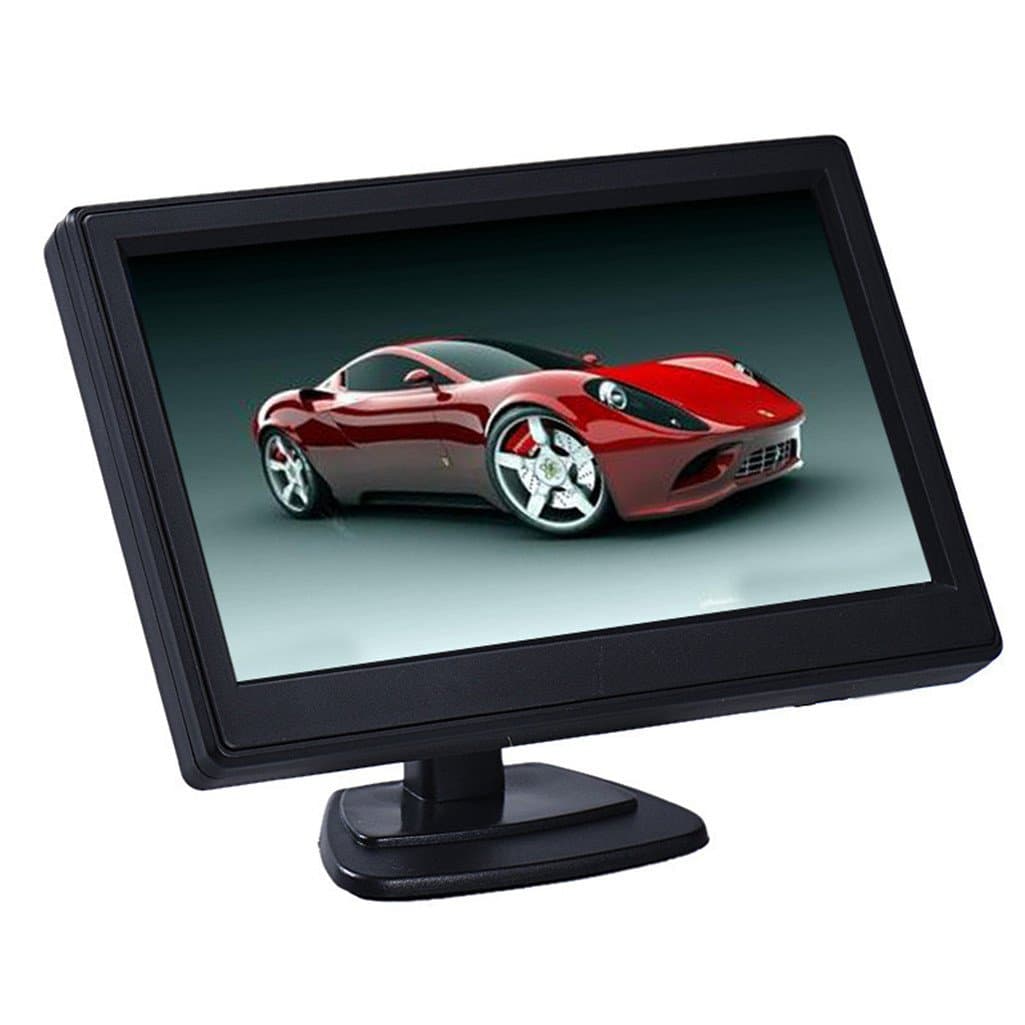 Lary intel 5 Inch High Resolution HD 800X480 LED Backlight TFT LCD Monitor Screen 2ch Video for Car / Automobile Rearview Mirror Cameras, Car DVD, STB, Satellite Receiver and other Video Equipment