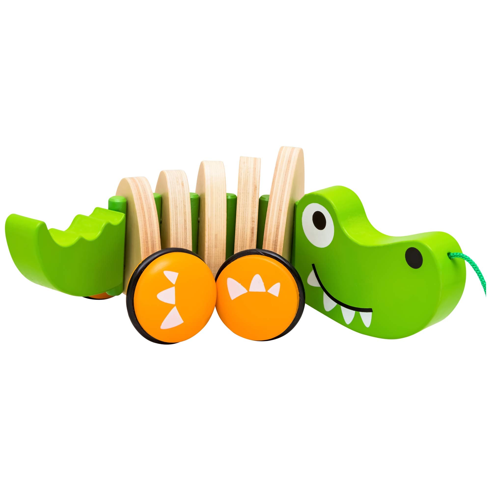 Natureich croco - pull-along toy made from wood / wooden pull-along crocodile for children from 36 months