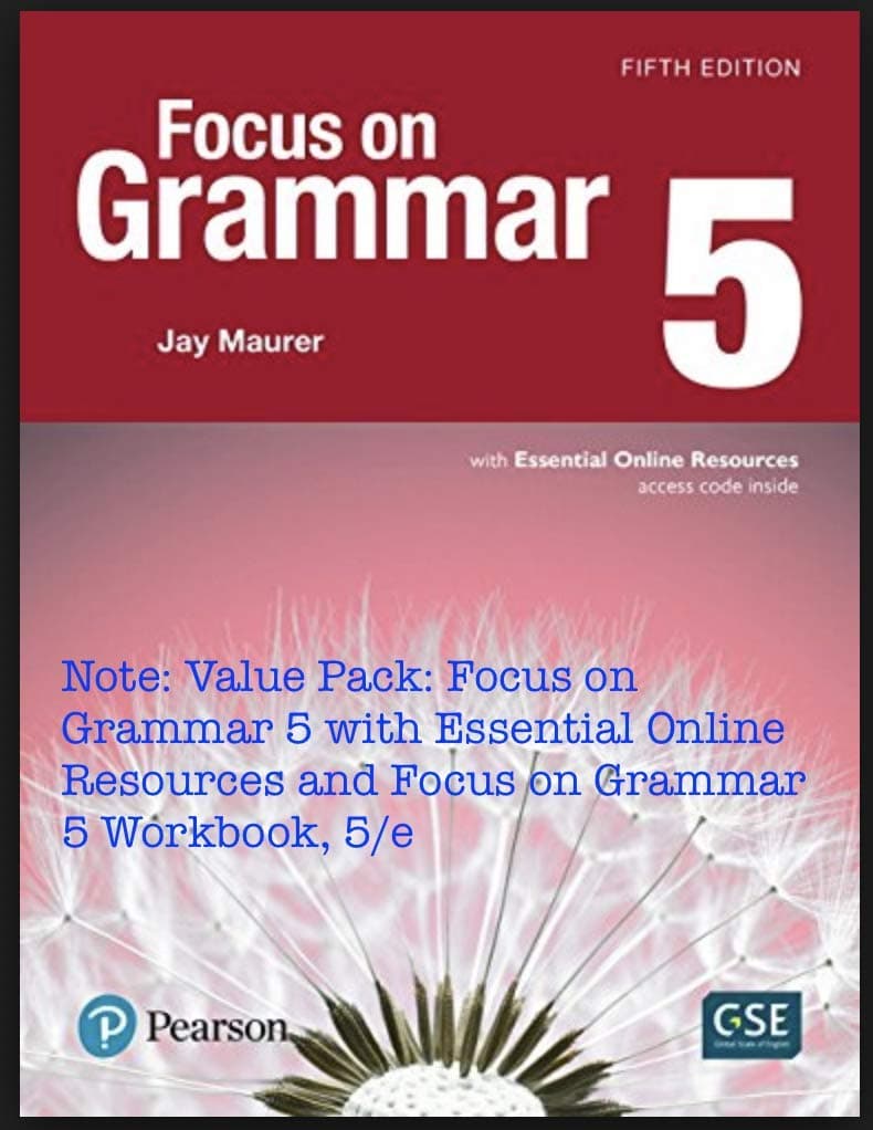 Value Pack: Focus on Grammar 5 with Essential Online Resources and Focus on Grammar 5 Workbook, 5/e