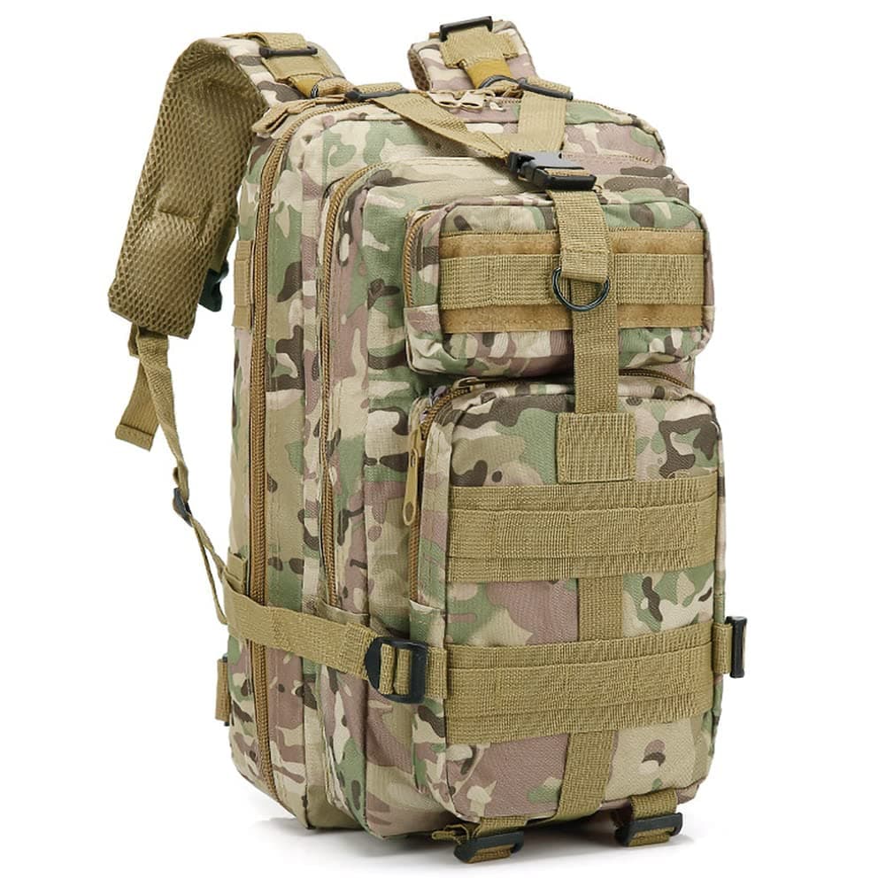 NuCamper Military Tactical Backpack Molle Army 3 Day Assault Pack for Men,30L Bug Out Bag Rucksack for Hiking Camping Travel