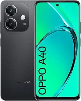 OPPO A40 Dual Sim Smartphone, 128GB, 6GB RAM, Qualcomm Snapdragon 6s 4G Gen1, 50MP Camera (Sparkle Black)