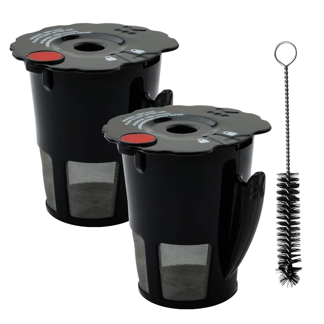 119367 Reusable Coffee Filter for K-Cup My 2.0 Model Replacement Part K200 K250 K300 K350 K400 K450 K460 K475 K460 K500 K550 K560 K575 Series with Cleaning Brush (Pack of 2)