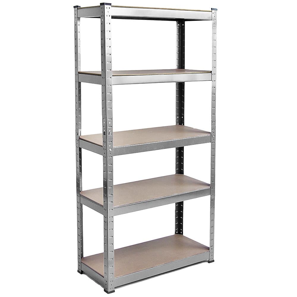 Home Vida 5 Tier Layer Shelf Storage Shelving Rack Heavy Duty Kitchen Garage Racking Unit, 875 Kgs Capacity, Galvanised, Large