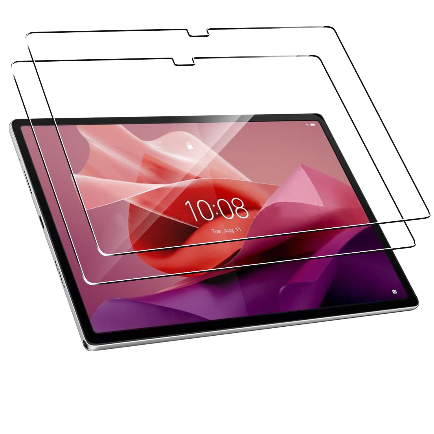 2 Pack Compatible with Lenovo Tab P12 12.7 2023/Lenovo Idea Tab Pro 2025/Yoga Tab Plus 2025 Screen Protector,Full Coverage 9H Tempered Glass Film,HD Clear Scratch Resistant,Bubble-Free