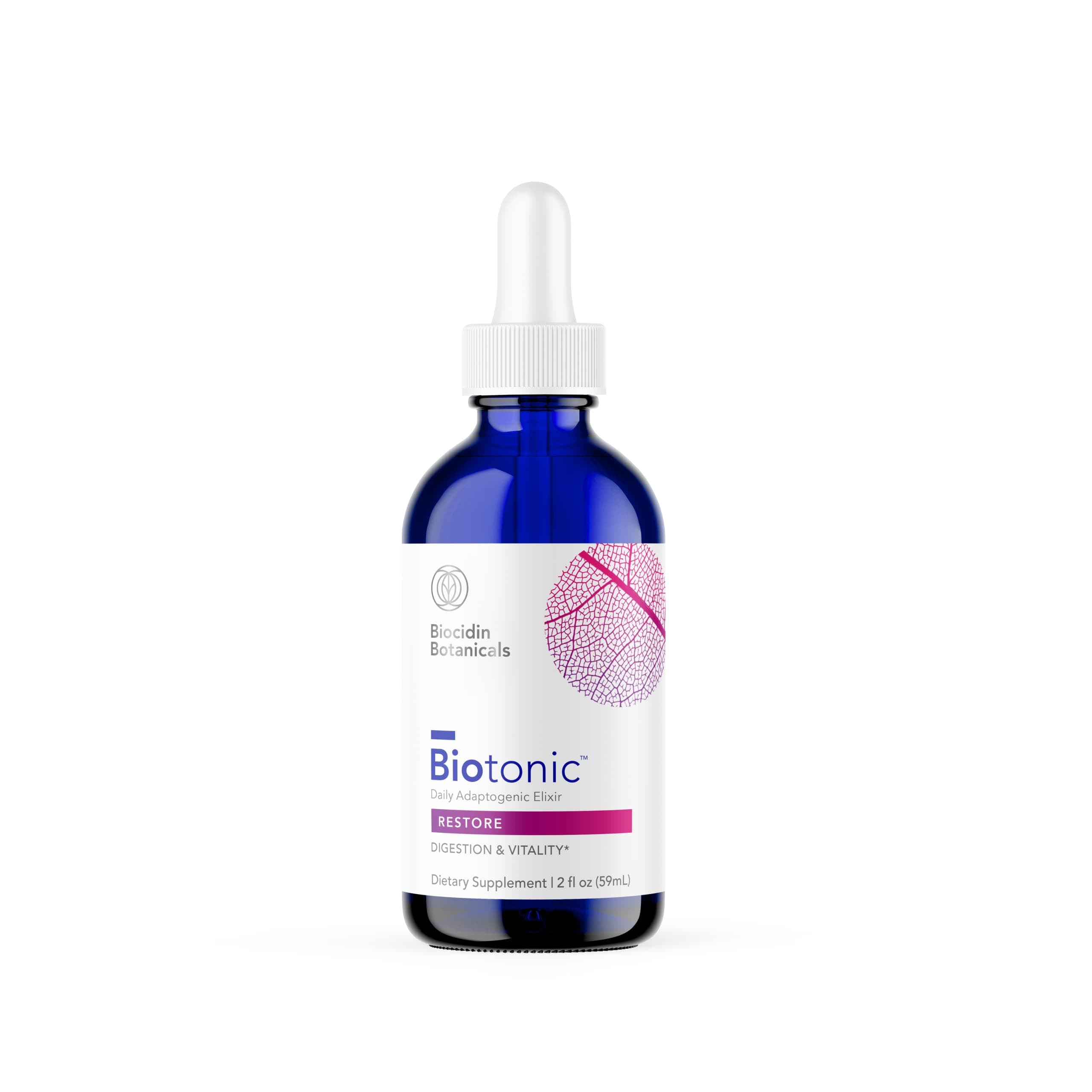Biotonic Adaptogenic Tonic - Liquid Tincture Drops Adaptogen Supplement to Help Restore Energy & Help Reduce Occasional Fatigue - Herbal Elixir for Immune Support (2 oz)