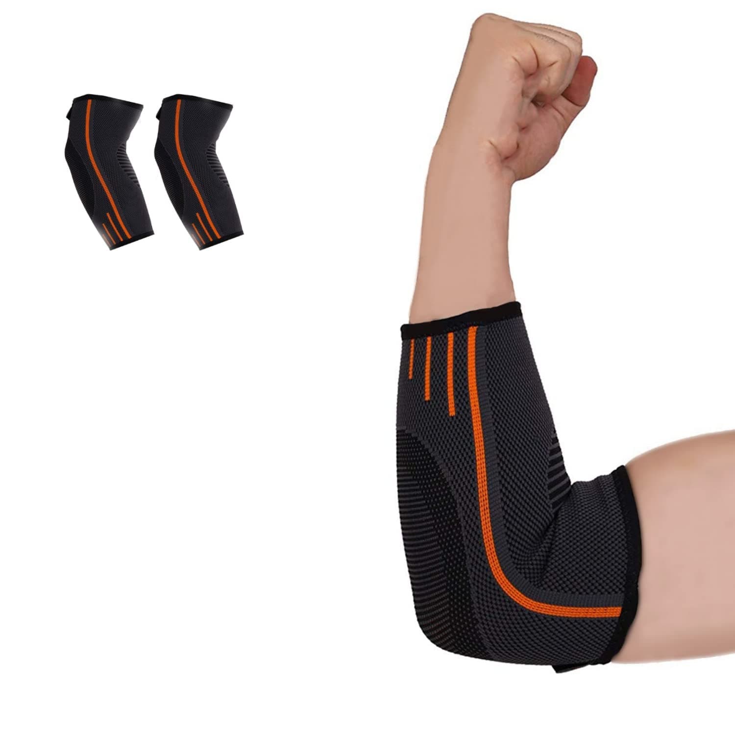 PRIVFIT 3D knitted Elbow compression Support for Elbow related pain, injury recovery, sports & workout improvement
