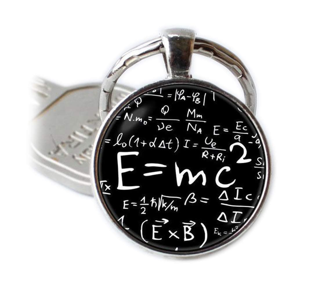 Formula Keychain E=mc2 Jewelry Physics Science Key Chain
