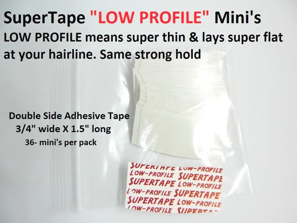 SuperTape Super Tape LOW PROFILE Shape MINI = 1 pack of 36 strips