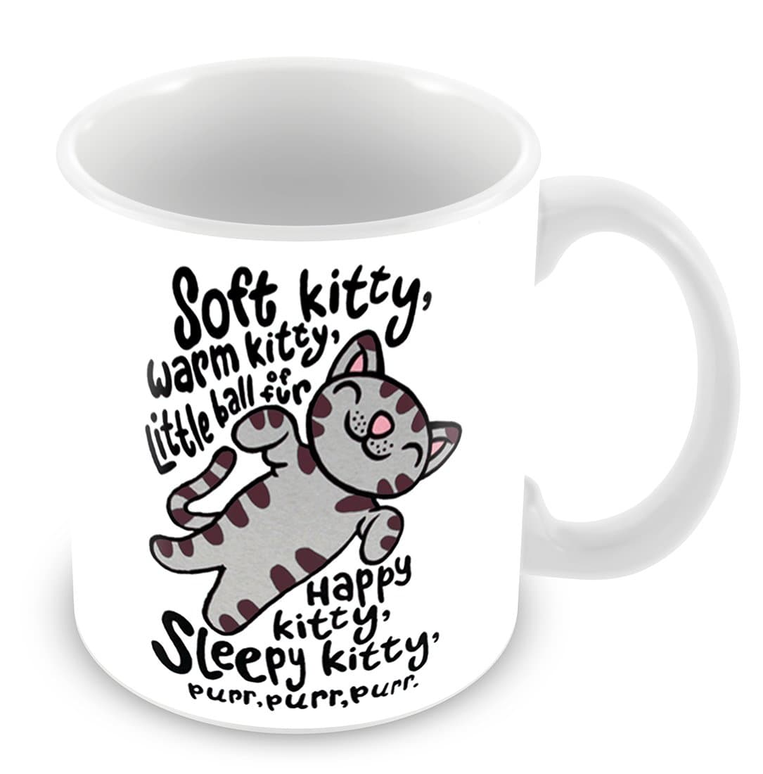 Inspired by The Theory Soft Kitty Ceramic Mug 11oz by FT