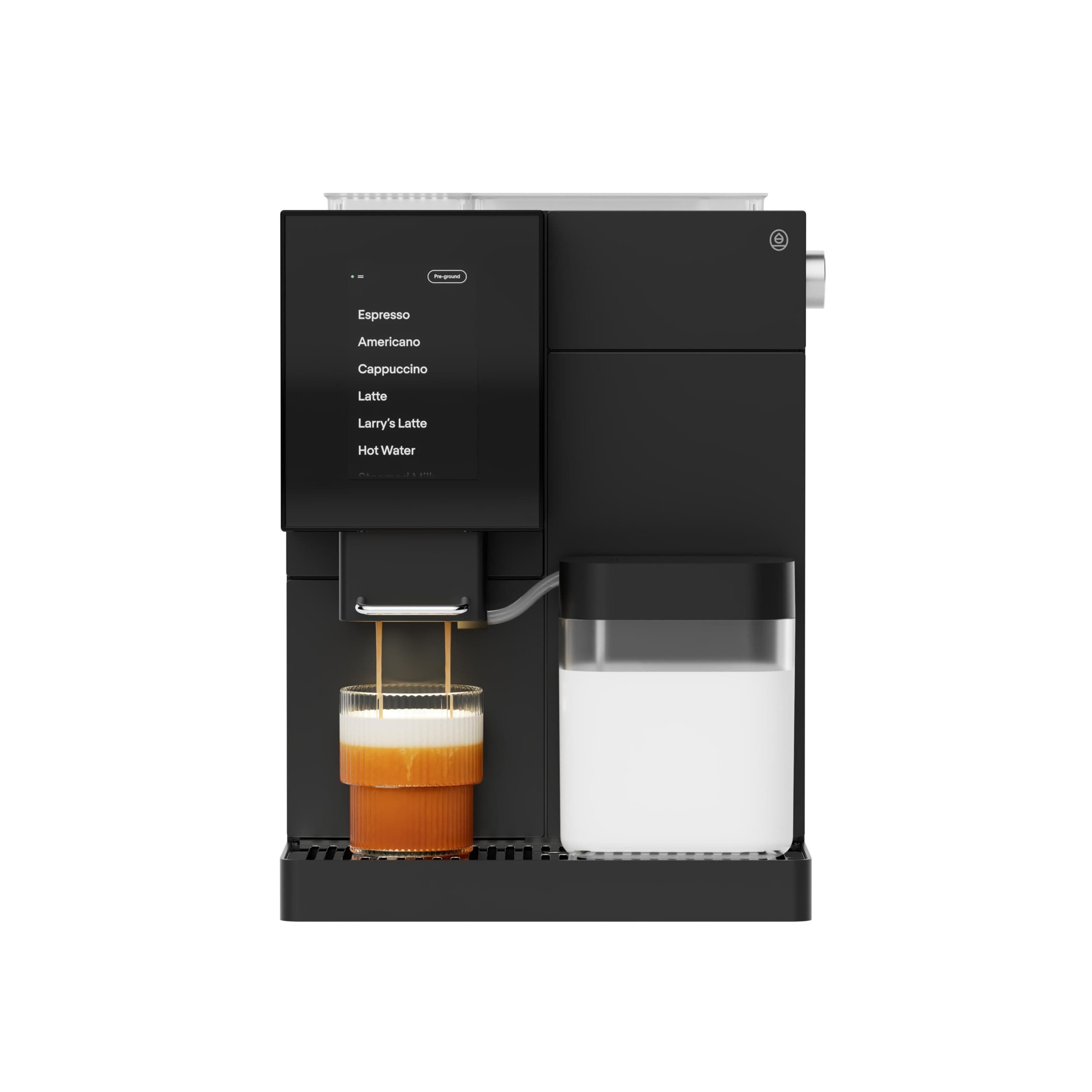 Terra Kaffe Super Automatic Espresso Machine - App-Enabled Coffee Machine - Auto Wake & Sleep - All Milk Types - Roaster-Approved Espresso Settings - Cappuccino Machines for Home - Black TK-02