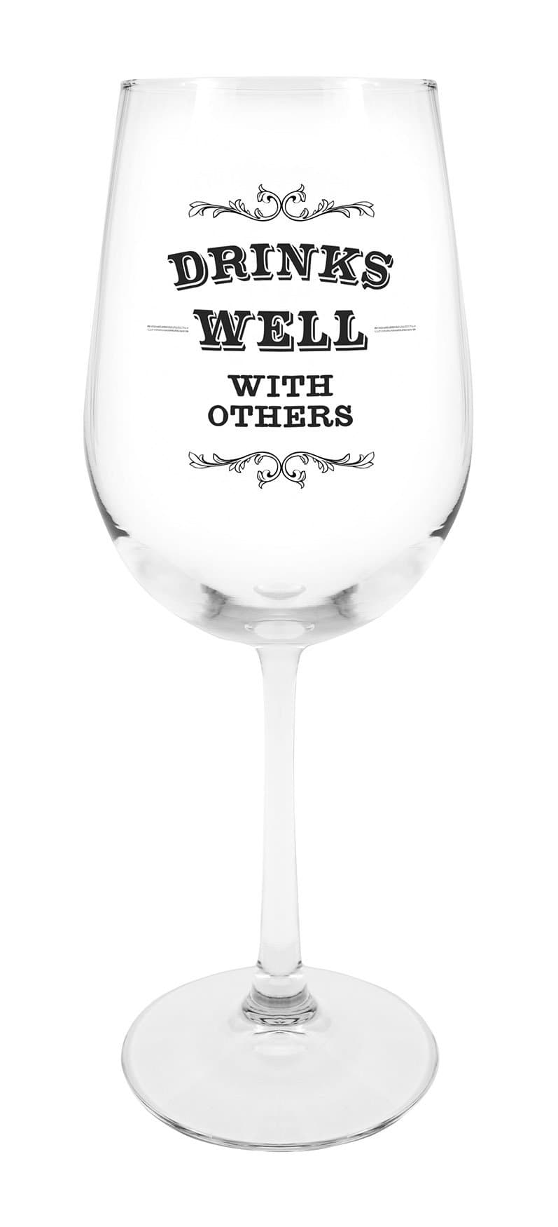 Creative Brands Gift Boxed Stemmed Wine Glass, Drinks Well wit