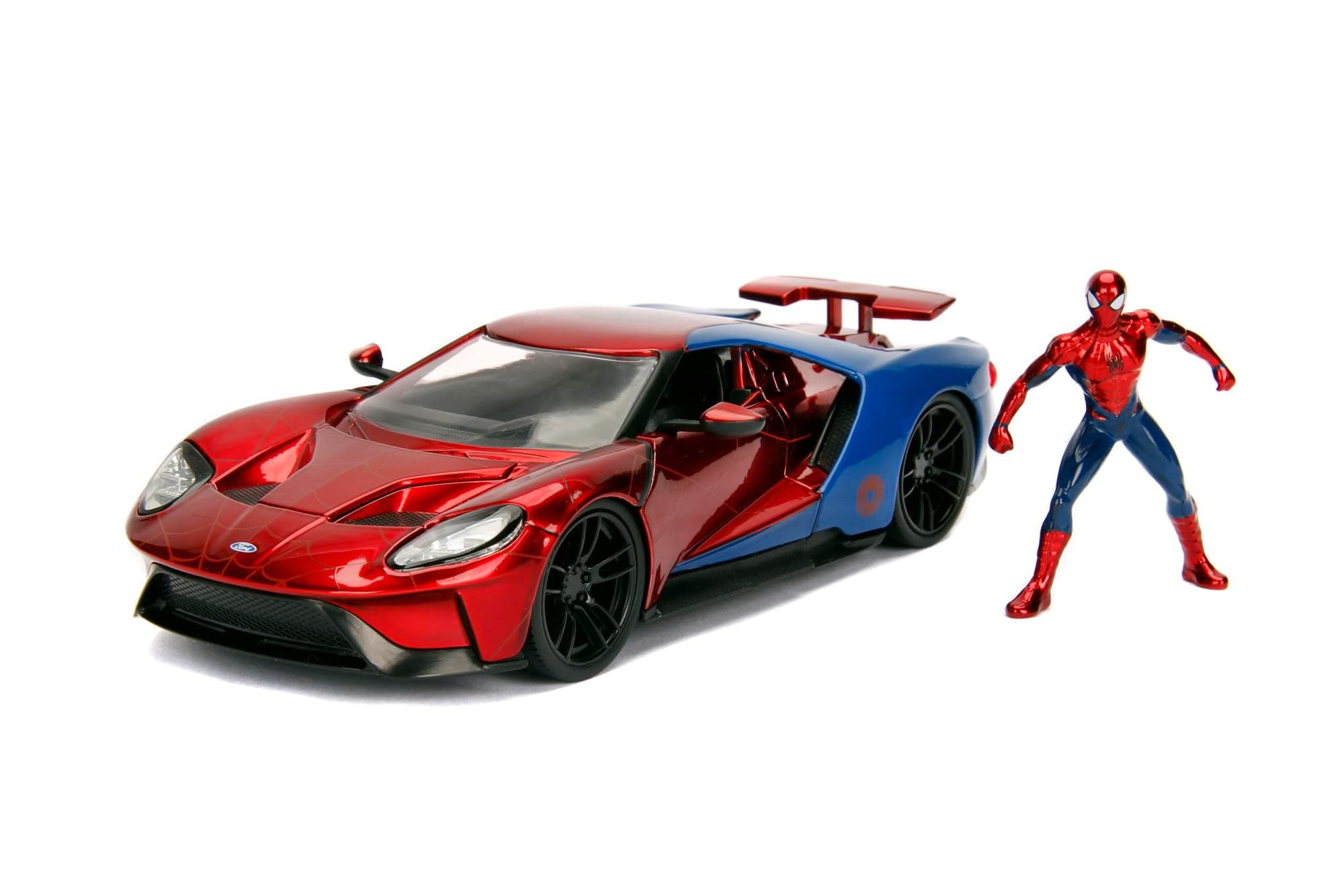 Marvel Comics - Spiderman 2017 Ford GT Die-cast Toy Sports Car