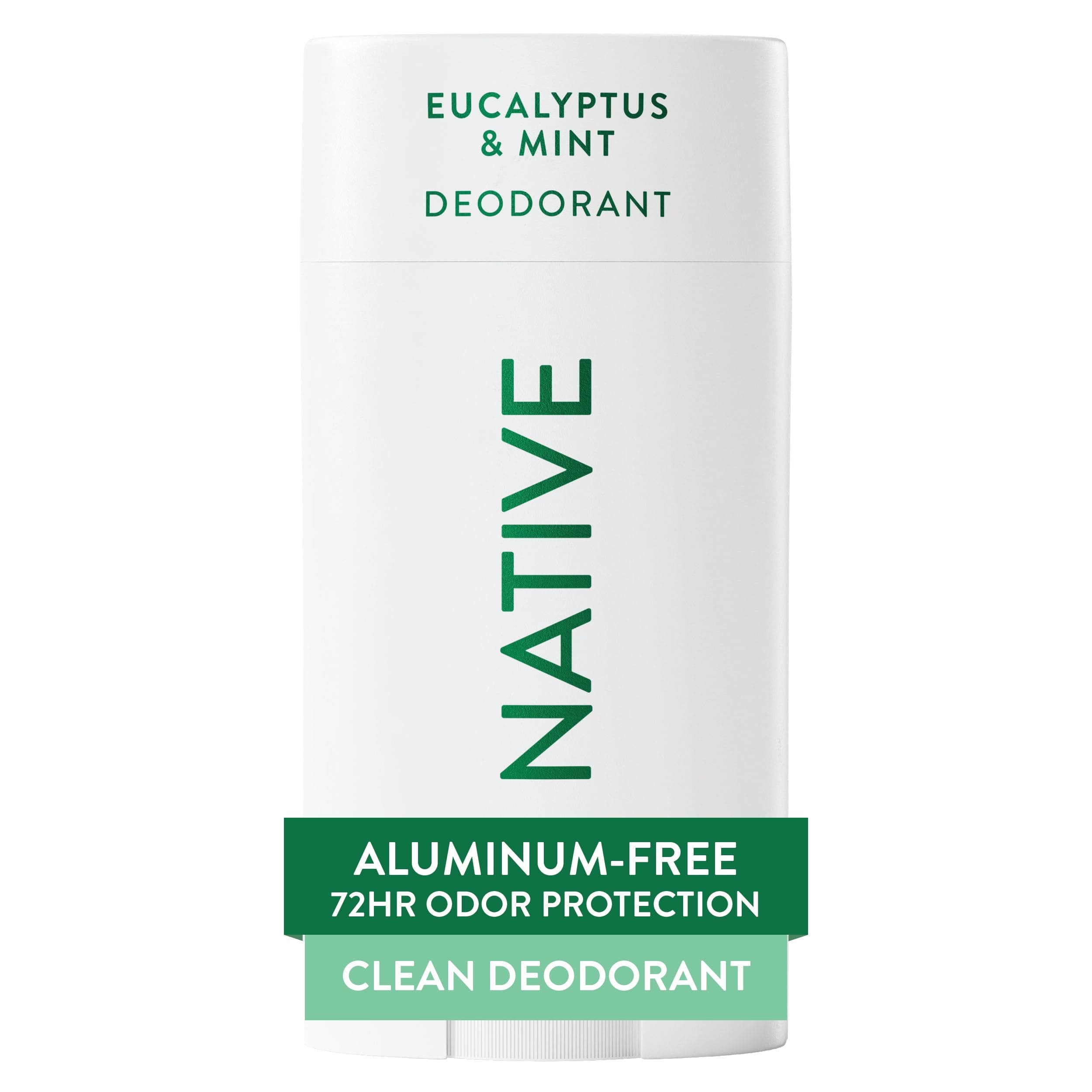 - Deodorant Contains Naturally Derived Ingredients, 72 Hour Odor Control, Deodorant for Women and Men, Aluminum Free, Eucalyptus & Mint 2.65oz