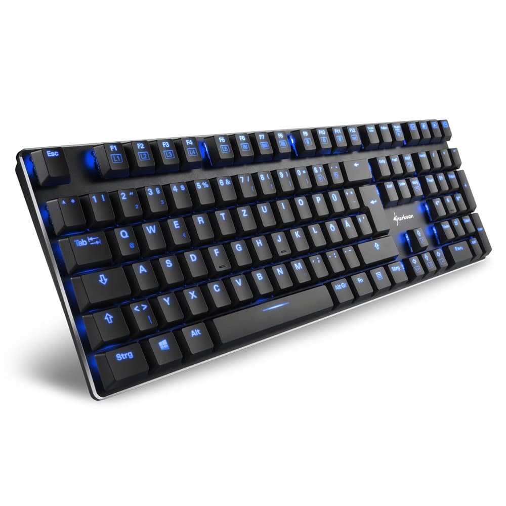 Sharkoon Purewriter Low Profile Keyboard Rote Schalter