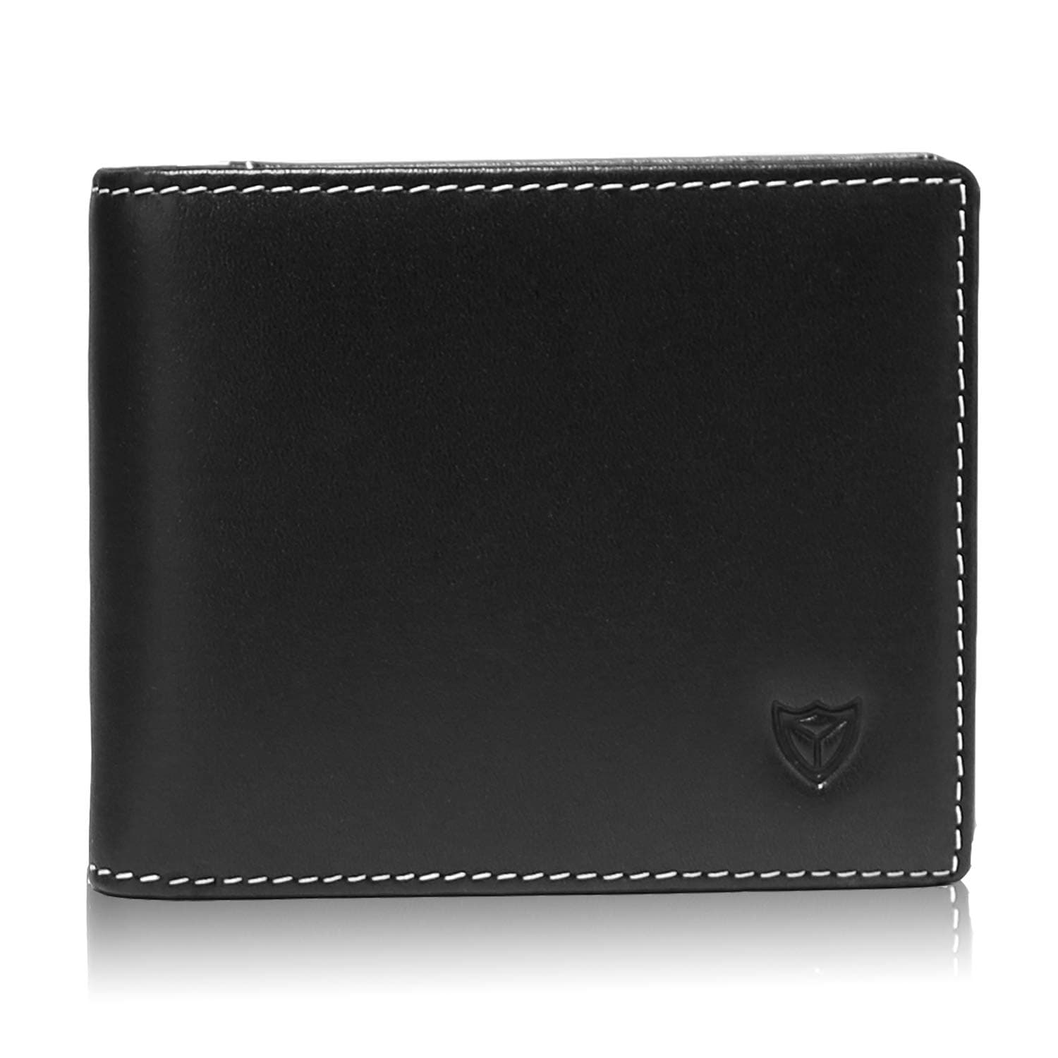 Bifold Wallet for Men RFID Blocking Leather Wallet with Zipper Coin Purse Slim Card Case Front Pocket Wallet