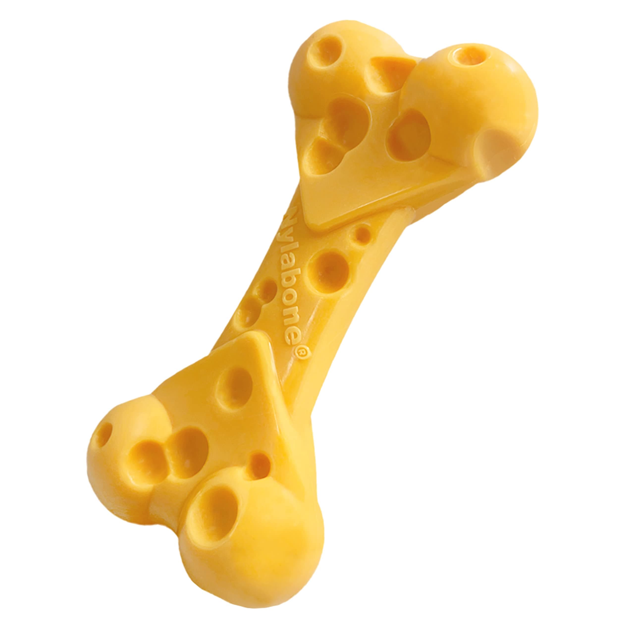 Nylabone Durachew Cheese Bone, Dog Bone, Medium