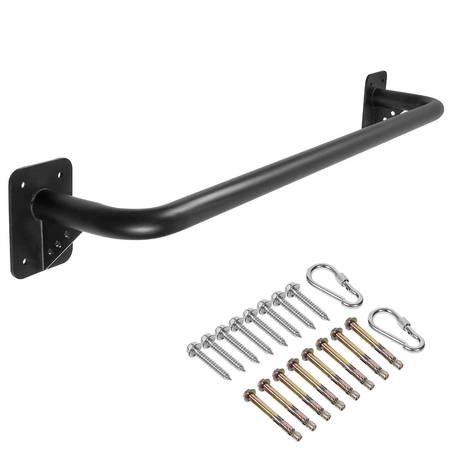 Wall Mounted Doorway Pull Up Bar, Heavy Duty Strength Training Pull-Up Bars for Doorframe, Support Beam or Joist Mount Thick Metal Sturdy Construction Support 500 lbs