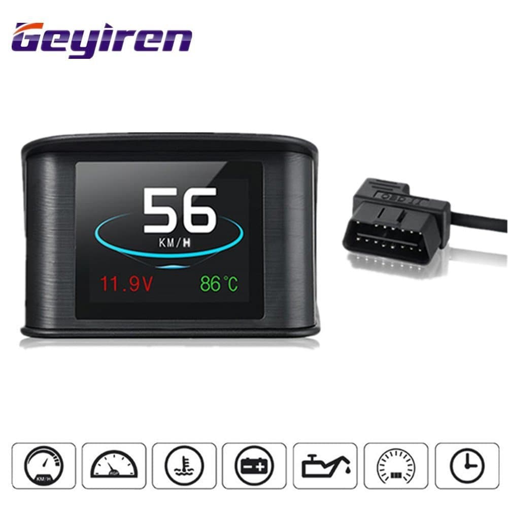 P10 Hud Head Up Display Car Speedometer OBD2 Smart Digital Trip Computer OBD 2 Scanner OBD2 Diagnostic Tool Speed Alarm
