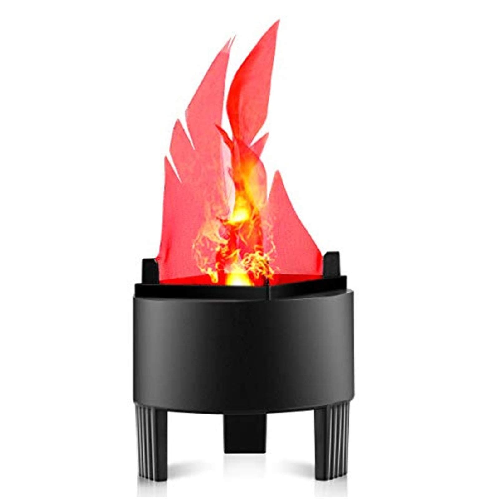 3D Campfire Centerpiece - Fake Fire LED Flame Effect Light, No Heat Base Supp...