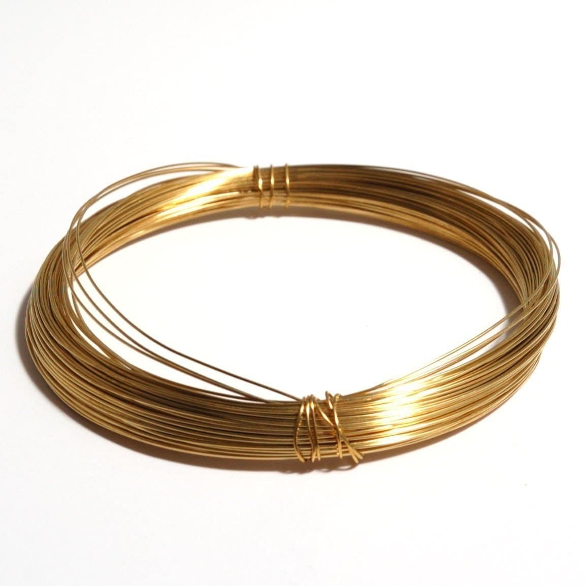 Unplated Brass Wire (2.0mm (12ga) x 3m)