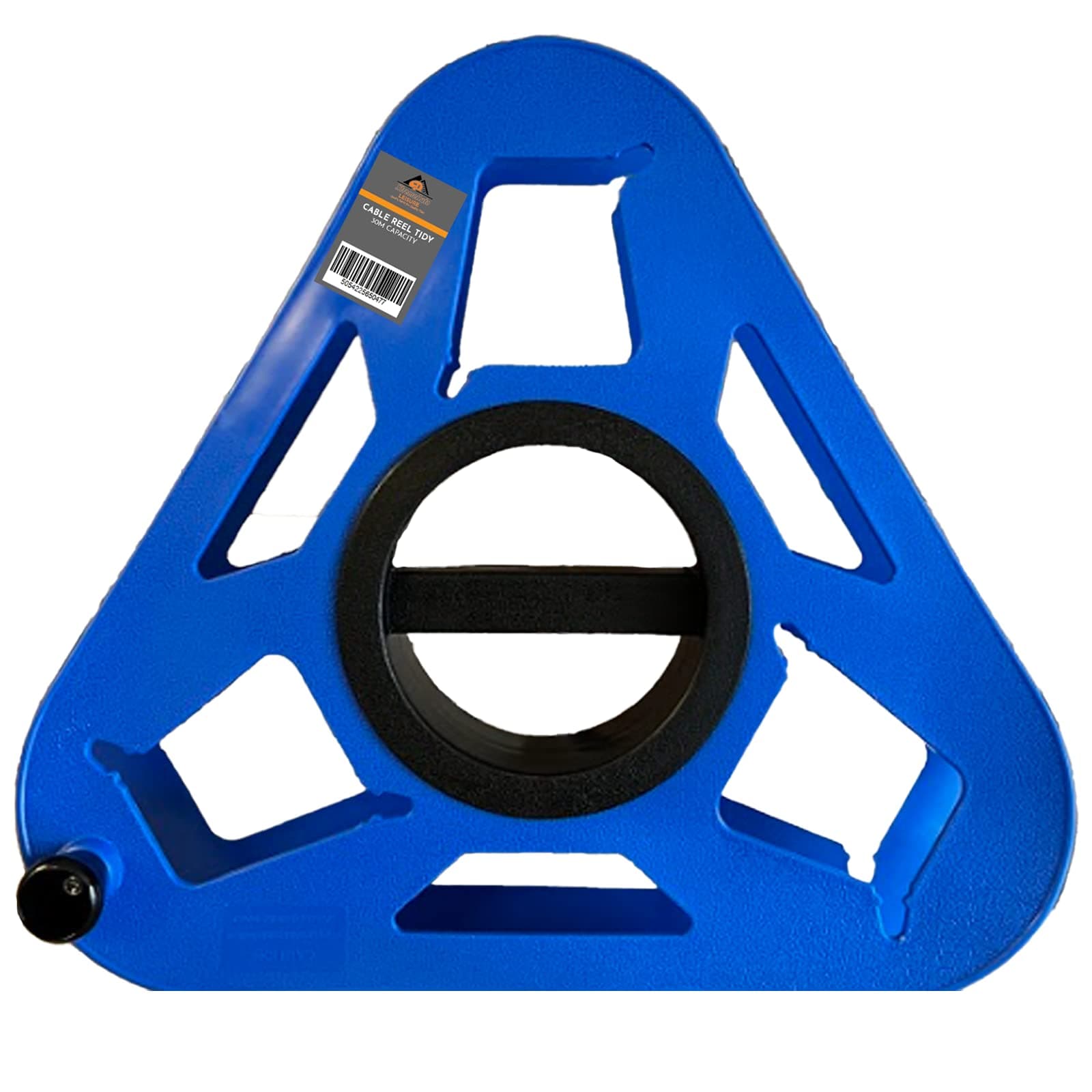 Xtremeauto Cable Reel Empty 30M - Holder Tidy, Store Caravan Hook Up Cables, Christmas Lights & Leads, Dispenser Winder Storage Drum Reels, Camping Electric Lead Carrier, Blue, (XABCRL)