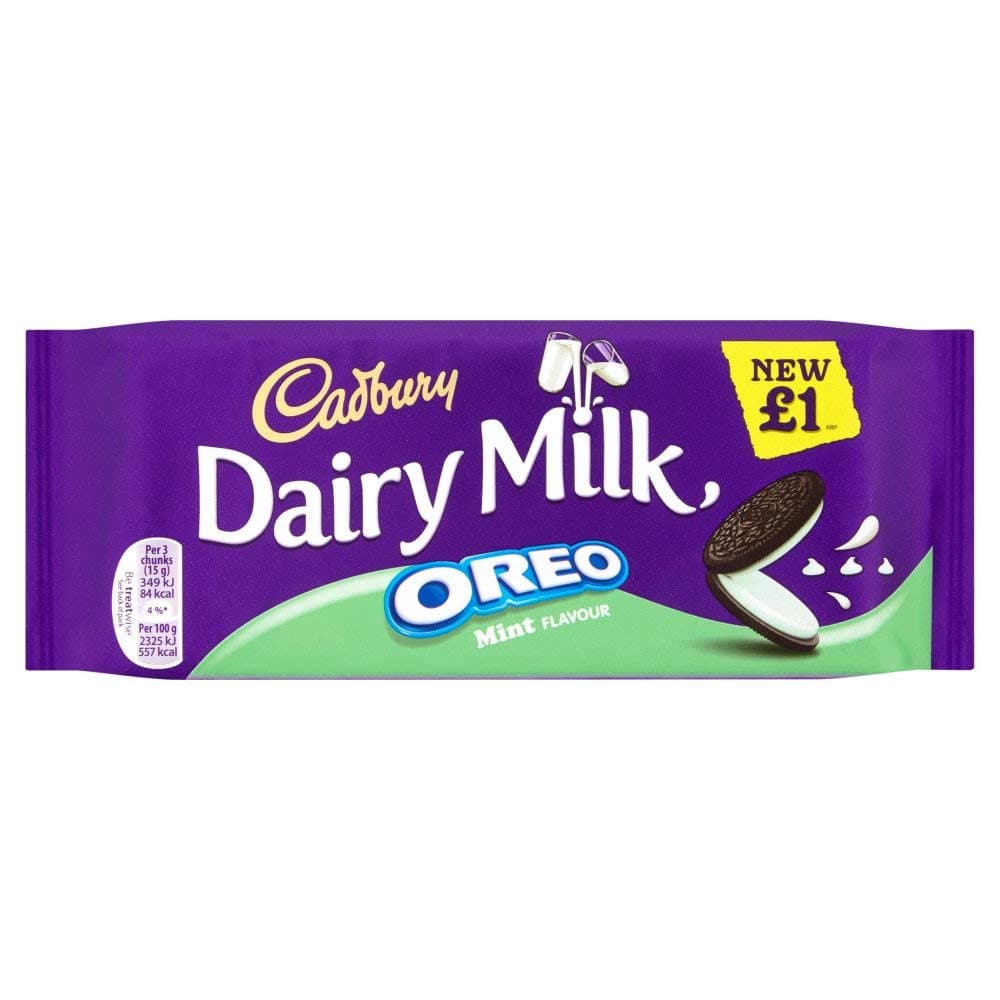 Cadbury Oreo Mint Bars (120g x 5)