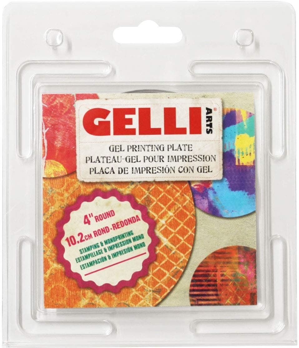 4" Round Gel Printing Plate