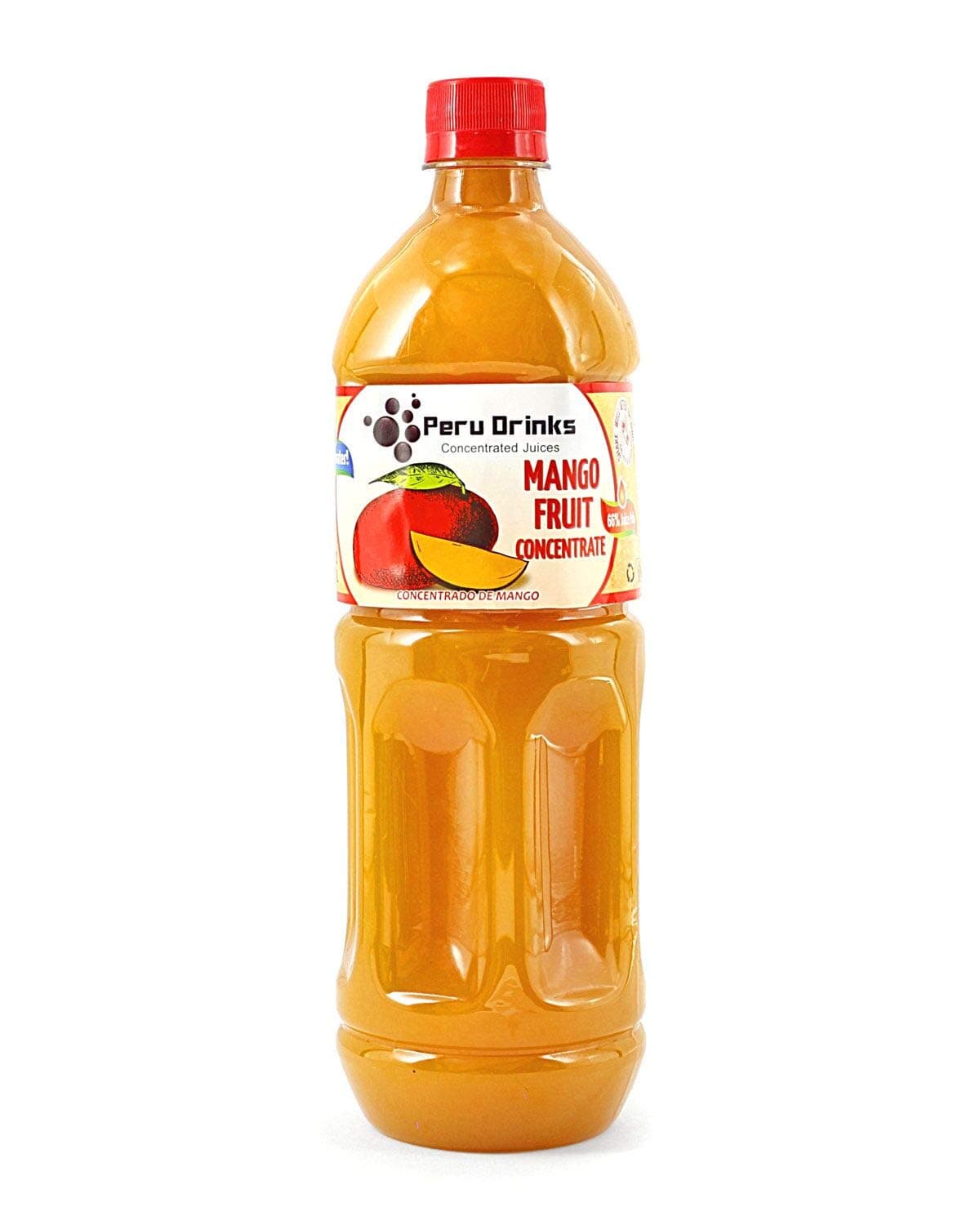 Peru Drinks - Natural Peruvian Pure Concentrate Fruit Juice - Mango - Yields 1 Gallon of Juice