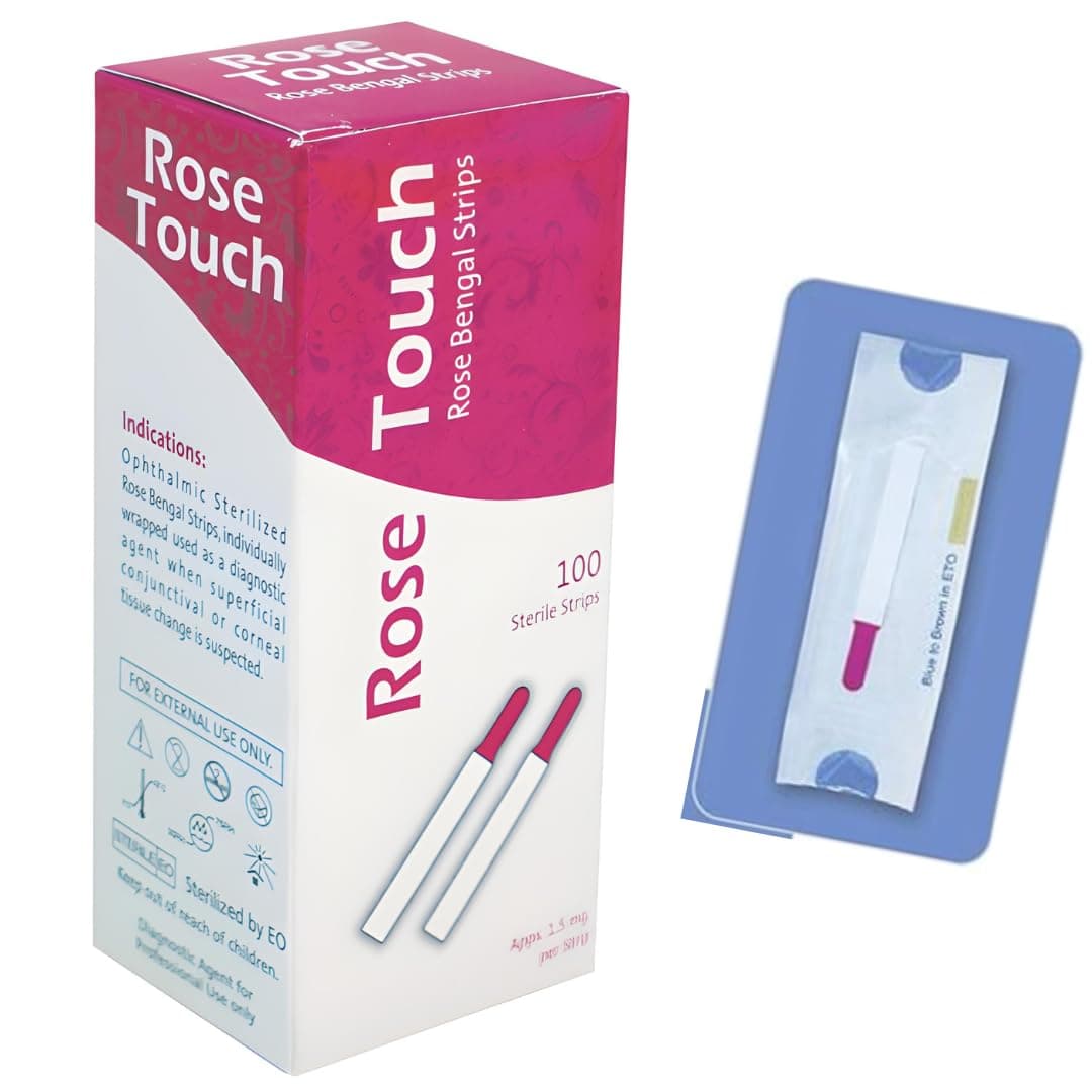 Ophthalmic Rose Touch (Rose Bengal Strips) - 100 by